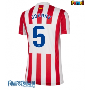 Atletico Madrid Johnny Cardoso #5 Tricou Fotbal Replică 2025-26 Femei Acasa